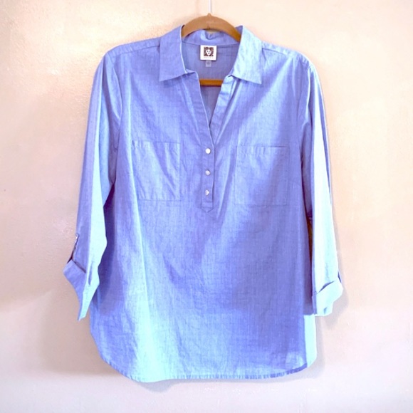 Anne Klein Tops - Anne Klein 3/4 sleeve Blouse L